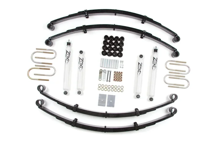 Zone Offroad 2″ Leaf Springs Lift Kit 1987-1995 Jeep Wrangler YJ