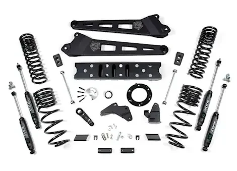 Zone Offroad 2019-2021 ram 2500 5.5″ radius arm – 4.5″ rear coils – gas – 6-bolt t-case