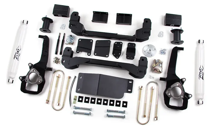 Zone Offroad 4″ IFS System w/Strut Top Spacers Lift Kit 2006-2008 Dodge Ram 1500 4WD