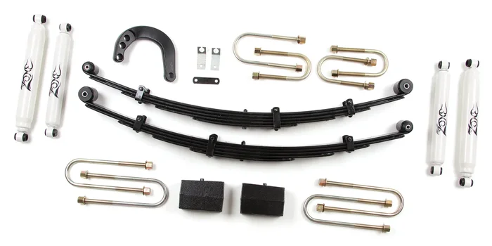 Zone Offroad 4″ Leaf Springs Lift Kit 1988-1991 Chevy/GMC Blazer, Jimmy, Suburban 3/4 ton