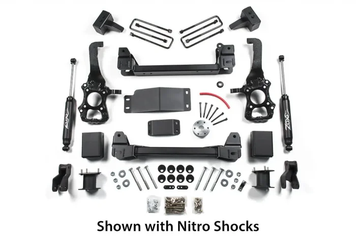 Zone Offroad 4″ Strut Spacer Lift Kit 2015-2020 Ford F-150 4WD
